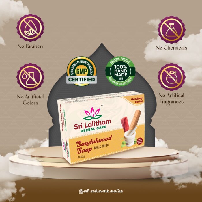 Sandalwood Soap Red & White - Image 2