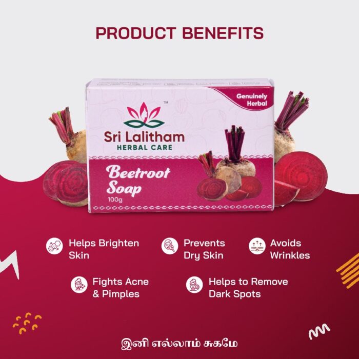 Beetroot Soap- 100gm - Image 3