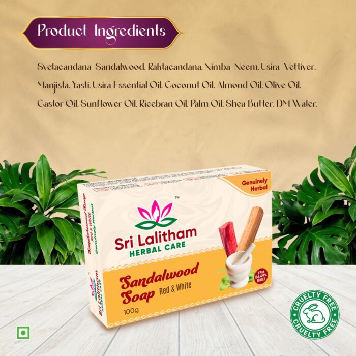 Sandalwood Soap Red & White - Image 4