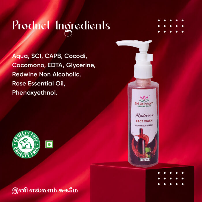 Enriched Red wine face Wash - Image 4