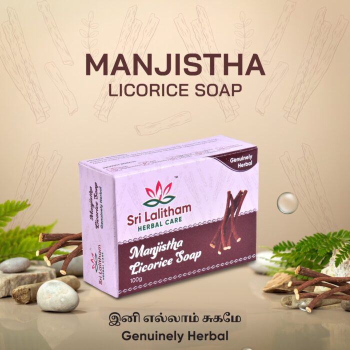 Manjista licorice Soap - 100gm - Image 3