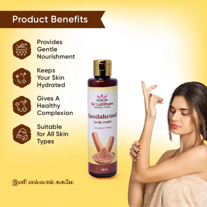 Sandalwood Body Wash / Body Gel - Image 3