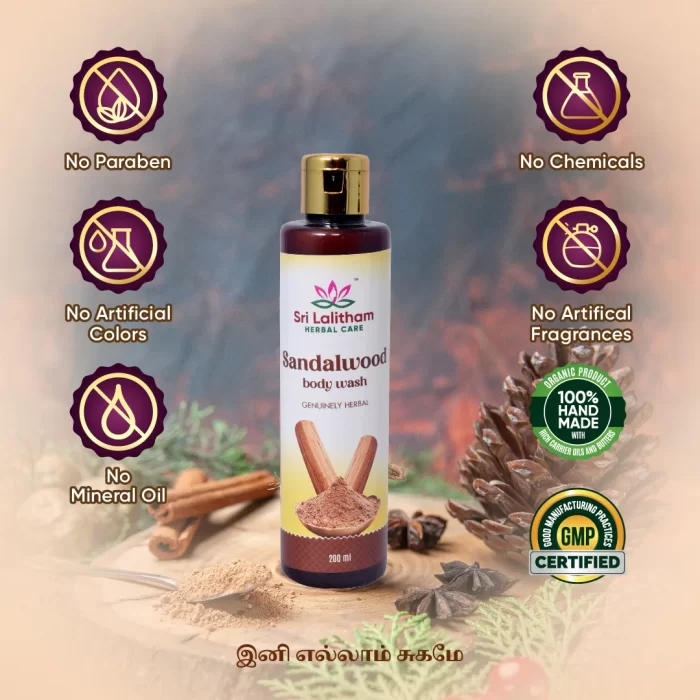 Sandalwood Body Wash / Body Gel - Image 5