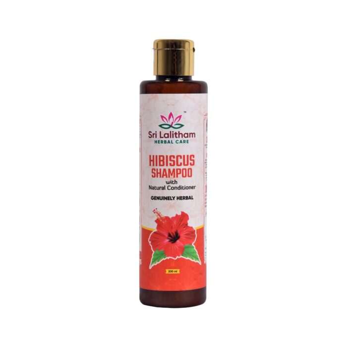 Hibiscus Shampoo with Natural conditioner- 200ml (21+ Herbs) - Image 5