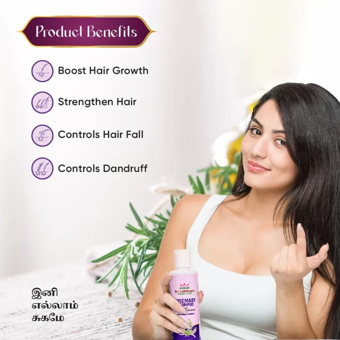 Rosemary Shampoo with Natural conditioner- 100ml - Image 2