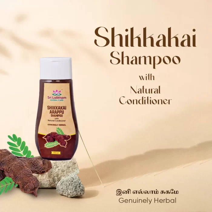 Shikkakai Arappu Shampoo with Natural conditioner- 100ml ( 21+ Herbs)
